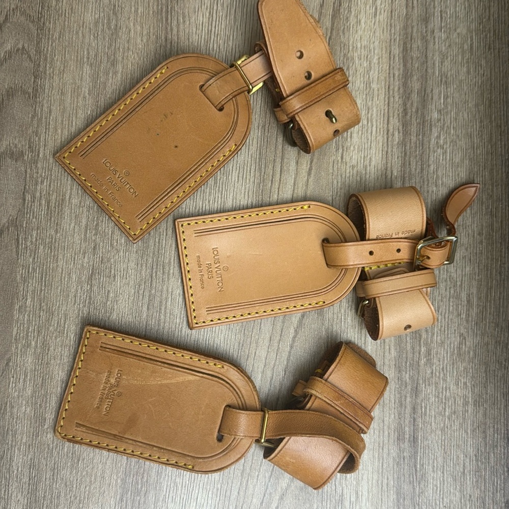 Louis Vuitton Luggage Tag Vachetta - 3pcs